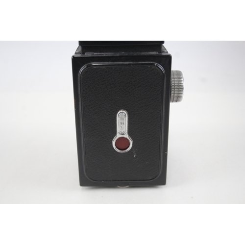 395 - Halina - Prefect Twin Lens Camera Working w/ Hakings Reflex Lens