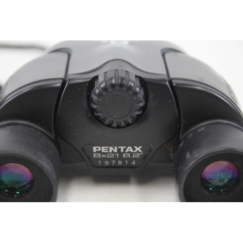 400 - Pentax UCF Mini 8x21 6.2° Compact Binoculars Working w/ Original Case