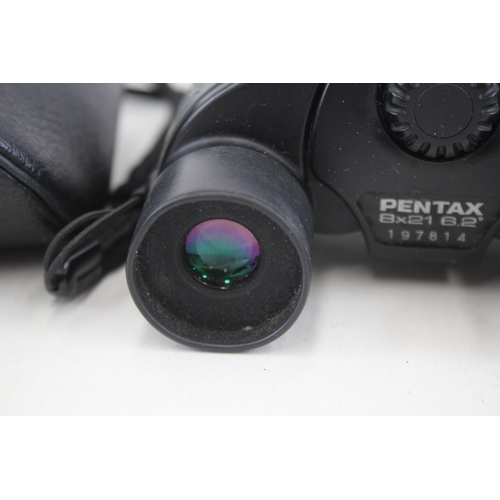 400 - Pentax UCF Mini 8x21 6.2° Compact Binoculars Working w/ Original Case