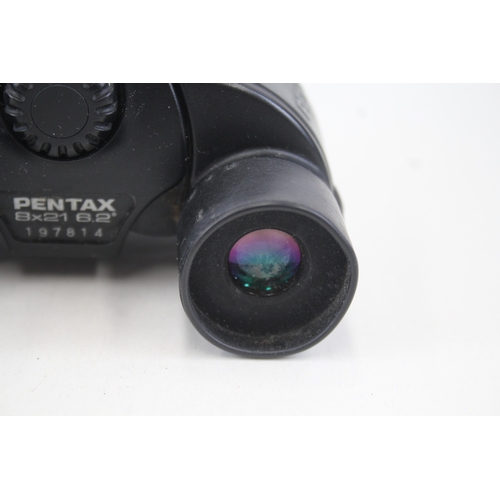 400 - Pentax UCF Mini 8x21 6.2° Compact Binoculars Working w/ Original Case