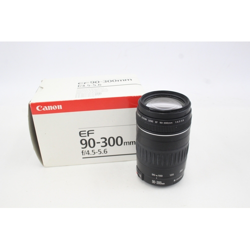 408 - Canon EF 90-300mm F/4.5-5.6 Vintage Autofocus Camera Lens Working w/ Box