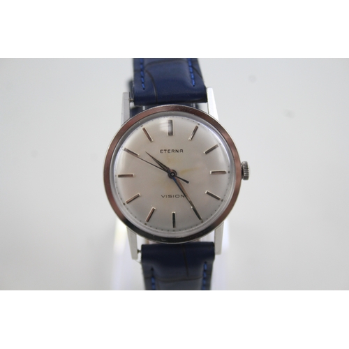 410 - Men's Vintage Eterna Vision Watch Hand-Wind WATCH RUNS
