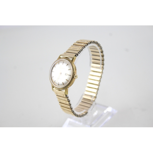 413 - Men's Vintage Bulova Gold Tone Watch Automatic WATCH RUNS