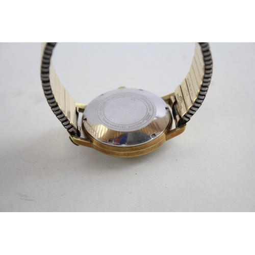 413 - Men's Vintage Bulova Gold Tone Watch Automatic WATCH RUNS