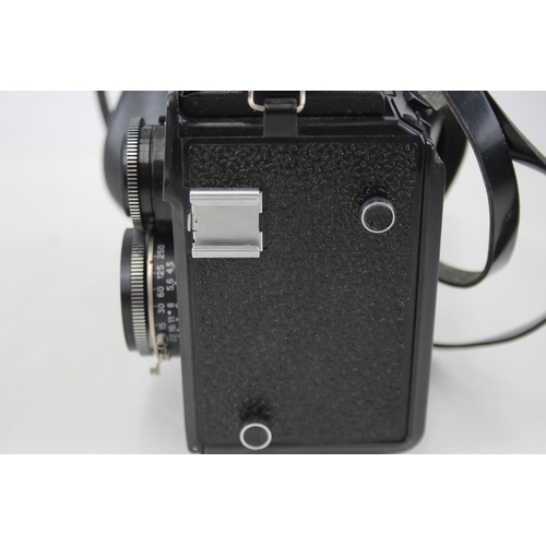 388 - Lomo Lubitel 166 B Twin Lens Camera Working w/ Original Leather Case