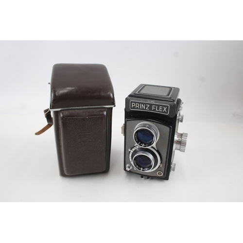392 - Prinz flex Twin Lens Camera Working w/ Halmar Anastigmat Lenses
