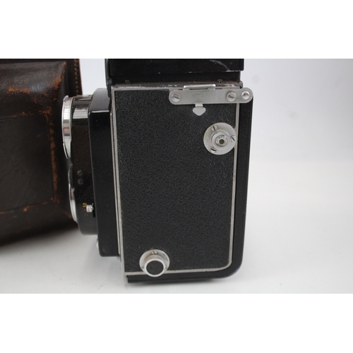 394 - MPP Microcord Twin Lens Camera Working w/ Original Leather Case