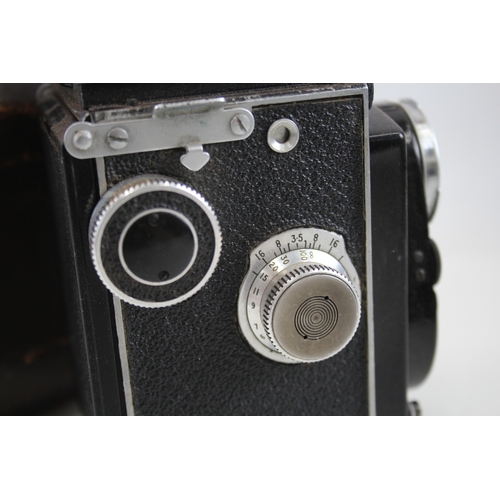 394 - MPP Microcord Twin Lens Camera Working w/ Original Leather Case