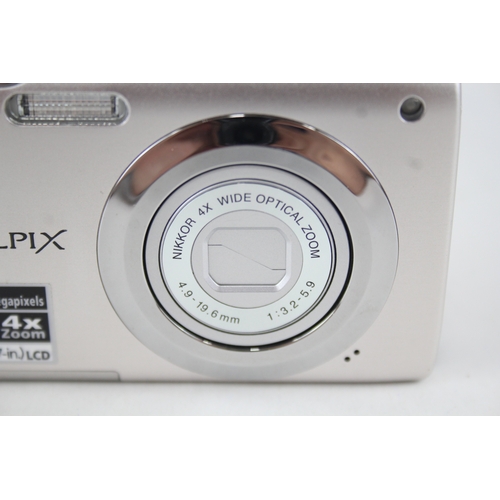 401 - Nikon Coolpix S3000 Digital Compact Camera Working w/ Nikkor 4x Wide Zoom Lens