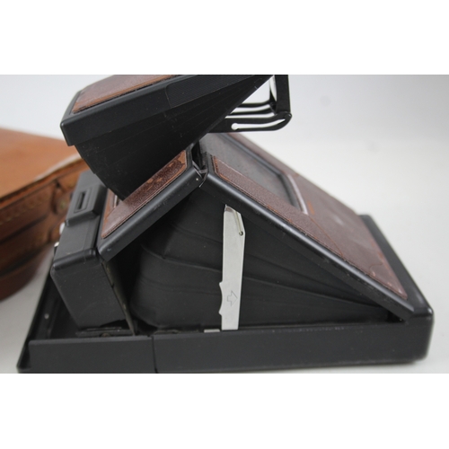 403 - Polaroid SX-70 Land Camera Vintage Instant Film Camera, Brown Colourway