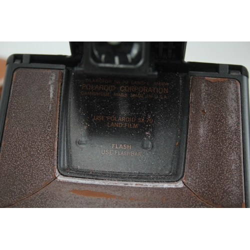 403 - Polaroid SX-70 Land Camera Vintage Instant Film Camera, Brown Colourway