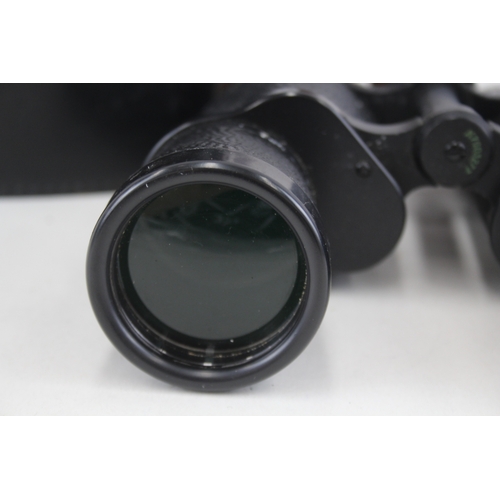 407 - Vintage 6nu 7x50 CCCP Made in USSR Binoculars Working w/ Original Case