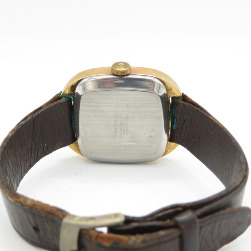 418 - Men's Vintage Oris Gold Tone Watch Hand-Wind WATCH RUNS