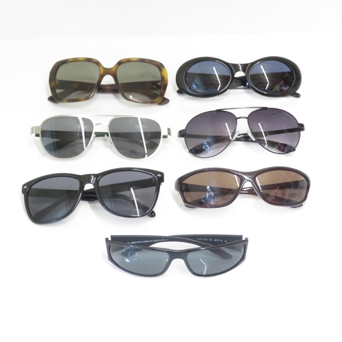 375 - 7 x Designer Sunglasses including  Gucci / French Connection / Timberland / Fossil / Dolce & Gabbana