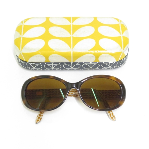 380 - 4 x Designer Sunglasses including Bruce Oldfield / Orla Kiely / Oakley / Sting - All with Cases