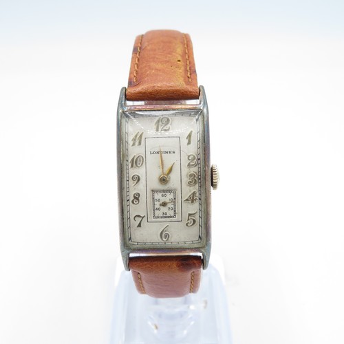 518 - Men's Longines Art Deco Style Watch Hand-Wind WATCH RUNS