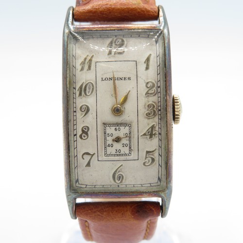 518 - Men's Longines Art Deco Style Watch Hand-Wind WATCH RUNS