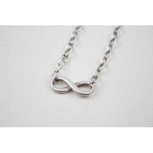 237 - Silver infinity bracelet by designer Tiffany & Co