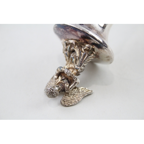 321 - Vintage 1998 Sheffield Sterling Silver Angel Topped Bottle Stopper (76g)