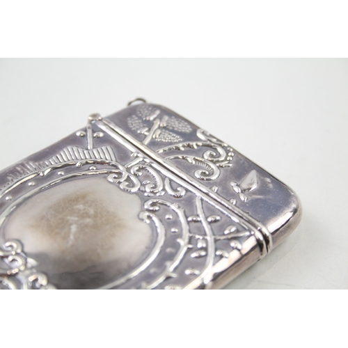 328 - Vintage 1994 London Sterling Silver Calling Card / Business Card Case (83g)