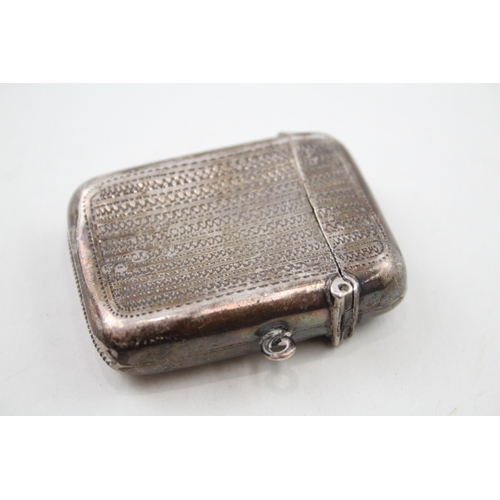 330 - Antique Edwardian 1905 Birmingham Sterling Silver Vesta / Match Case (28g)