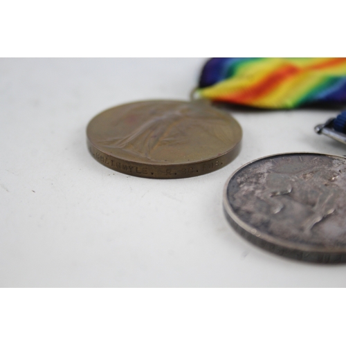 366 - WW1 Medal Pair Named 38148 Pte L. Craigmyle R. Scots Fus