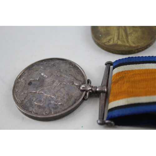 367 - WW1 Medal Pair & ID Tag 23076 Pte F. Buckley S. Staffs Regt