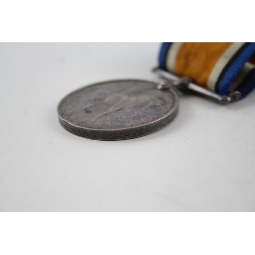 367 - WW1 Medal Pair & ID Tag 23076 Pte F. Buckley S. Staffs Regt