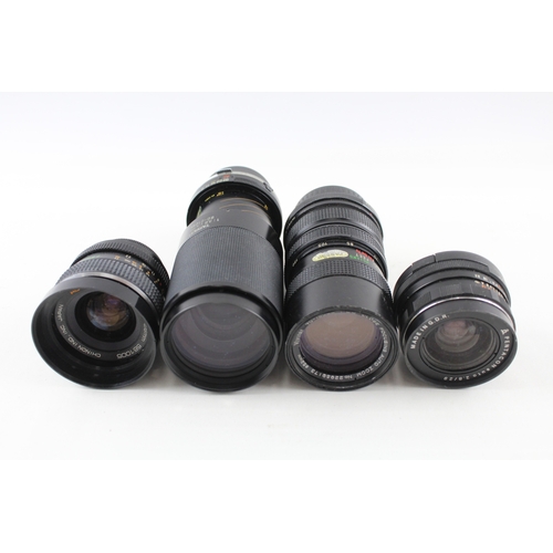 385 - Manual Camera Lenses Inc Tamron, Chinon & Pentacon Etc Mechanically Working x 4