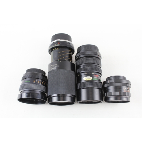 385 - Manual Camera Lenses Inc Tamron, Chinon & Pentacon Etc Mechanically Working x 4