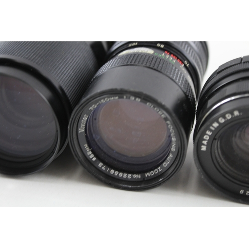 385 - Manual Camera Lenses Inc Tamron, Chinon & Pentacon Etc Mechanically Working x 4