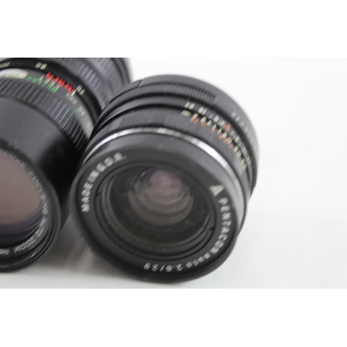 385 - Manual Camera Lenses Inc Tamron, Chinon & Pentacon Etc Mechanically Working x 4