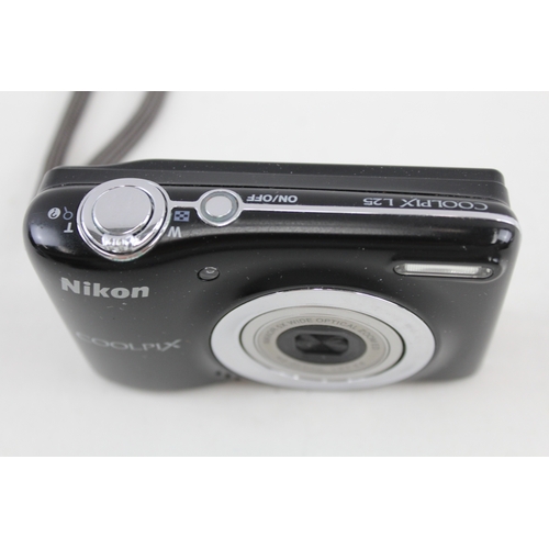 394 - Nikon Coolpix L25 Digital Compact Camera Working w/ Nikkor 5x Wide Lens