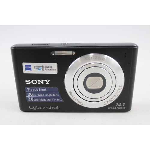 406 - Sony Cybershot DSC-W550 Digital Compact Camera Working w/ Zeiss 4x Zoom Lens