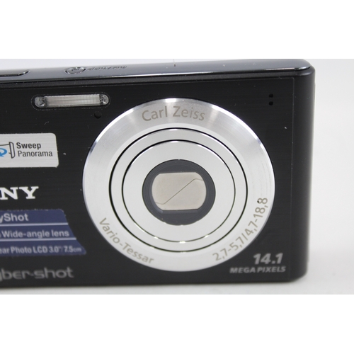 406 - Sony Cybershot DSC-W550 Digital Compact Camera Working w/ Zeiss 4x Zoom Lens