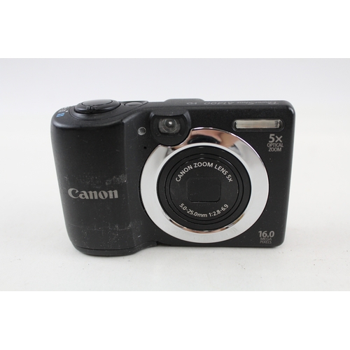 407 - Canon Powershot A1400 HD Digital Compact Camera Working w/ Canon 4x zoom