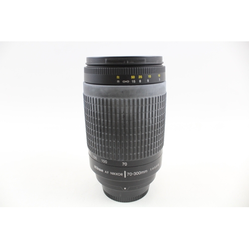 409 - Nikon AF Nikkor 70-300mm F/4-5.6 G Autofocus Camera Lens Working w/ Original Box