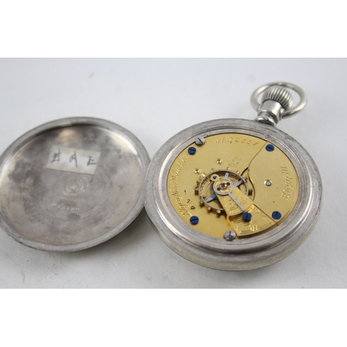 415 - Men's Elgin National Watch Co. Railway Pocket Watch Hand-Wind WATCH RUNS