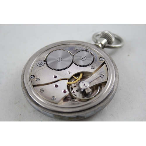 419 - Men's Military Issued GSTP Pocket Watch Hand-Wind WATCH RUNS