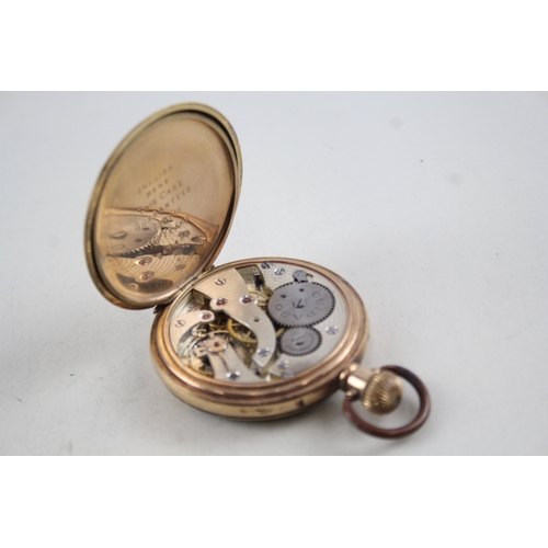 426 - Men's Fillans & Sons Open Face Rolled Gold Pocket Watch Hand-Wind WATCH RUNS