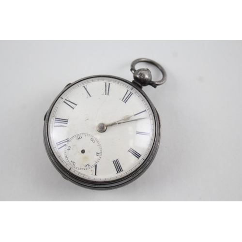 428 - Antique 925 Silver Verge Fusee Pocket Watch Key-Wind Spares/Repairs