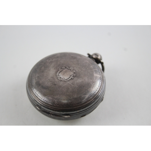 428 - Antique 925 Silver Verge Fusee Pocket Watch Key-Wind Spares/Repairs