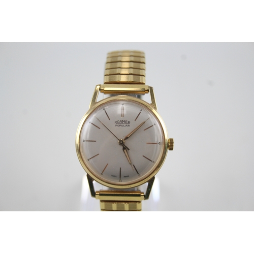 432 - Men's Vintage Roamer Popular Gold Tone Watch Hand-Wind WATCH RUNS