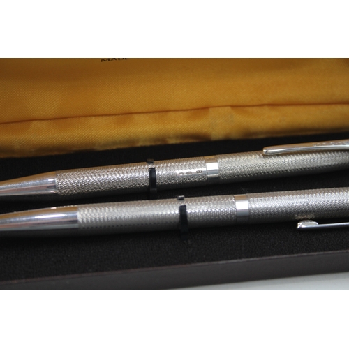 441 - Vintage YARD O LED 1982 Birmingham Sterling Silver Ballpoint & Pencil Set 52g