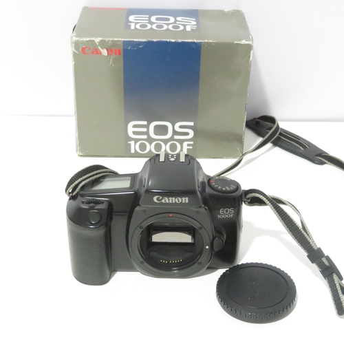 391 - Canon EOS 1000F SLR FILM CAMERA Body Only w/ Original Box