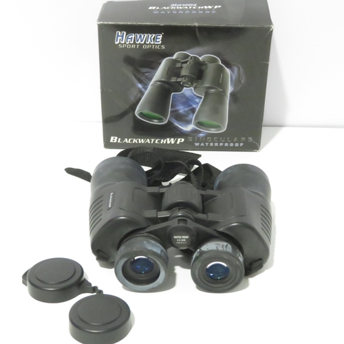 392 - Hawke Blackwatch WP 8x42 Waterproof Binoculars Working w/ Original Case