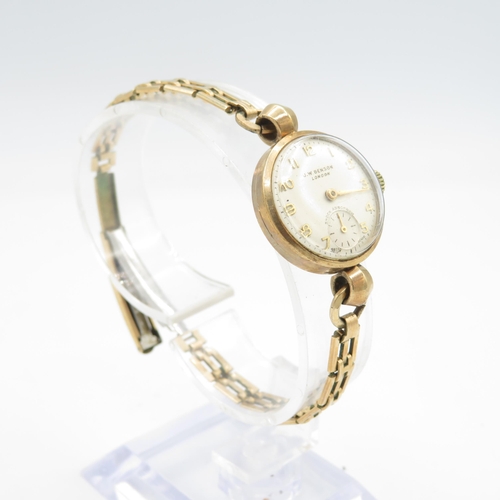 423 - Women's J. W. Benson 9ct Gold Watch Hand-Wind WATCH RUNS