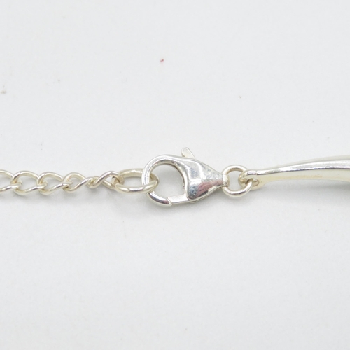 269 - HM 925 Sterling Silver Stirrup Link design necklace in excellent condition (51.5g) length 44cm exclu... 