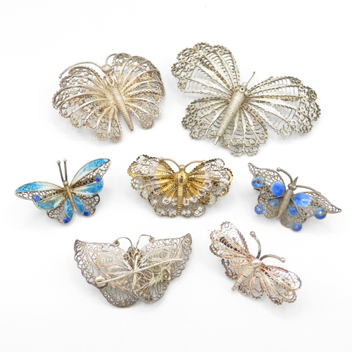 282 - Collection of Filigree butterflies (54.1g)