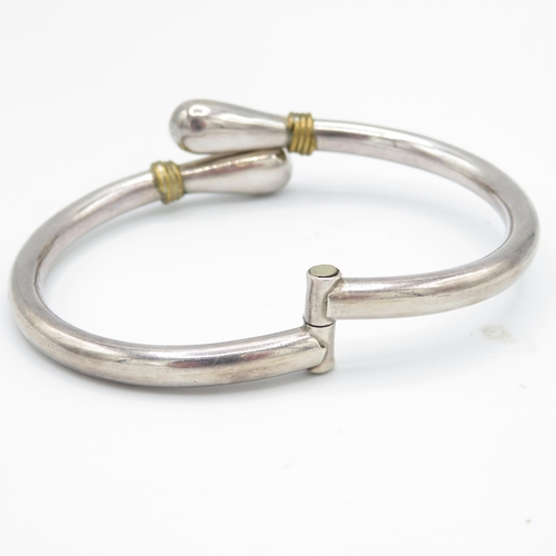 294 - 2 x Silver bangles (51.9g)